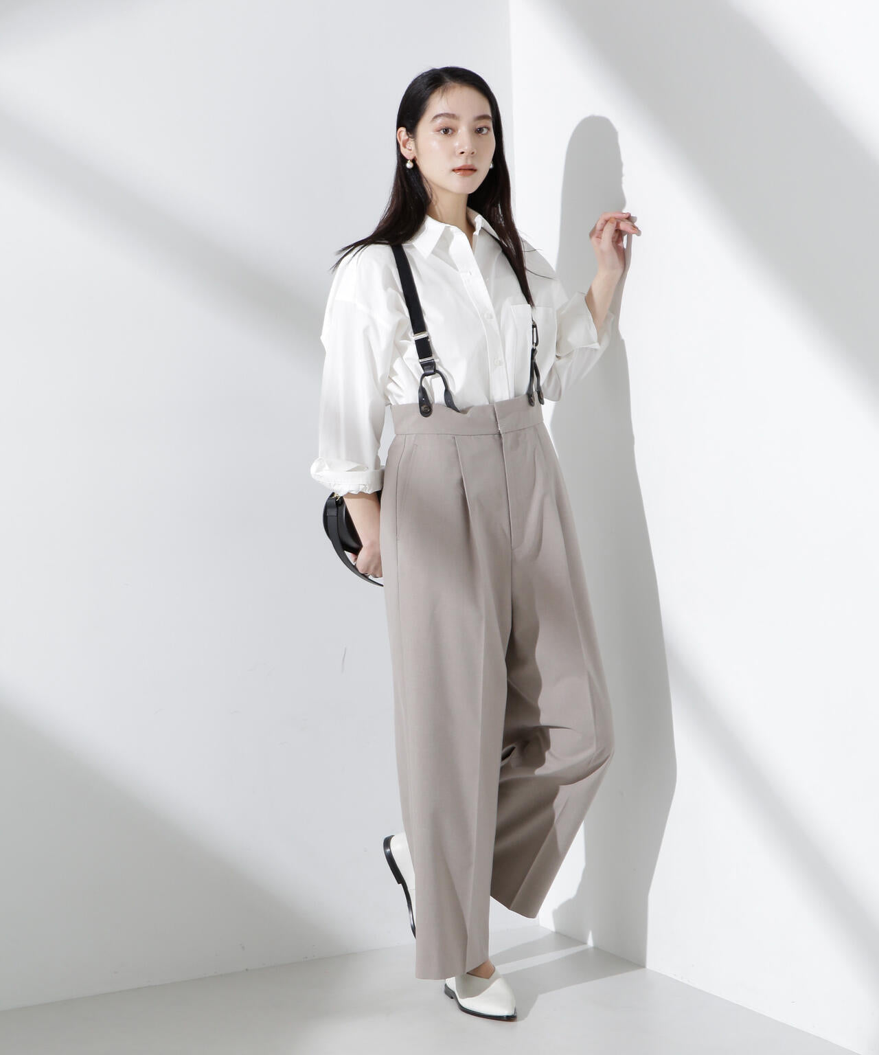 サスペンダー付きサロペット | NANO universe（ナノ・ユニバース