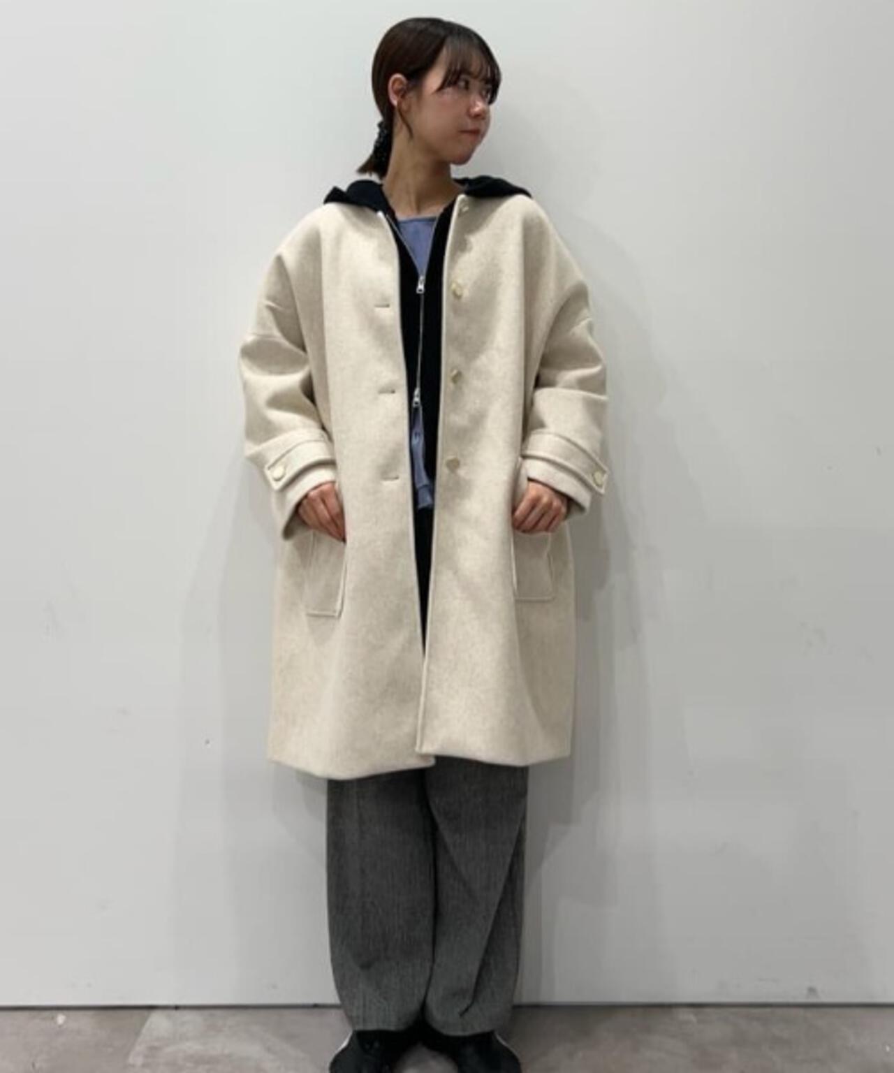 ノーカラーコクーンミドルコート | NANO universe（ナノ・ユニバース