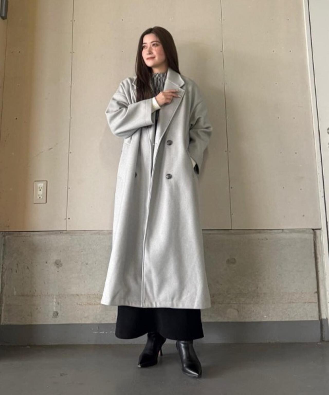 メルトンジャージーチェスターロングコート | NANO universe（ナノ