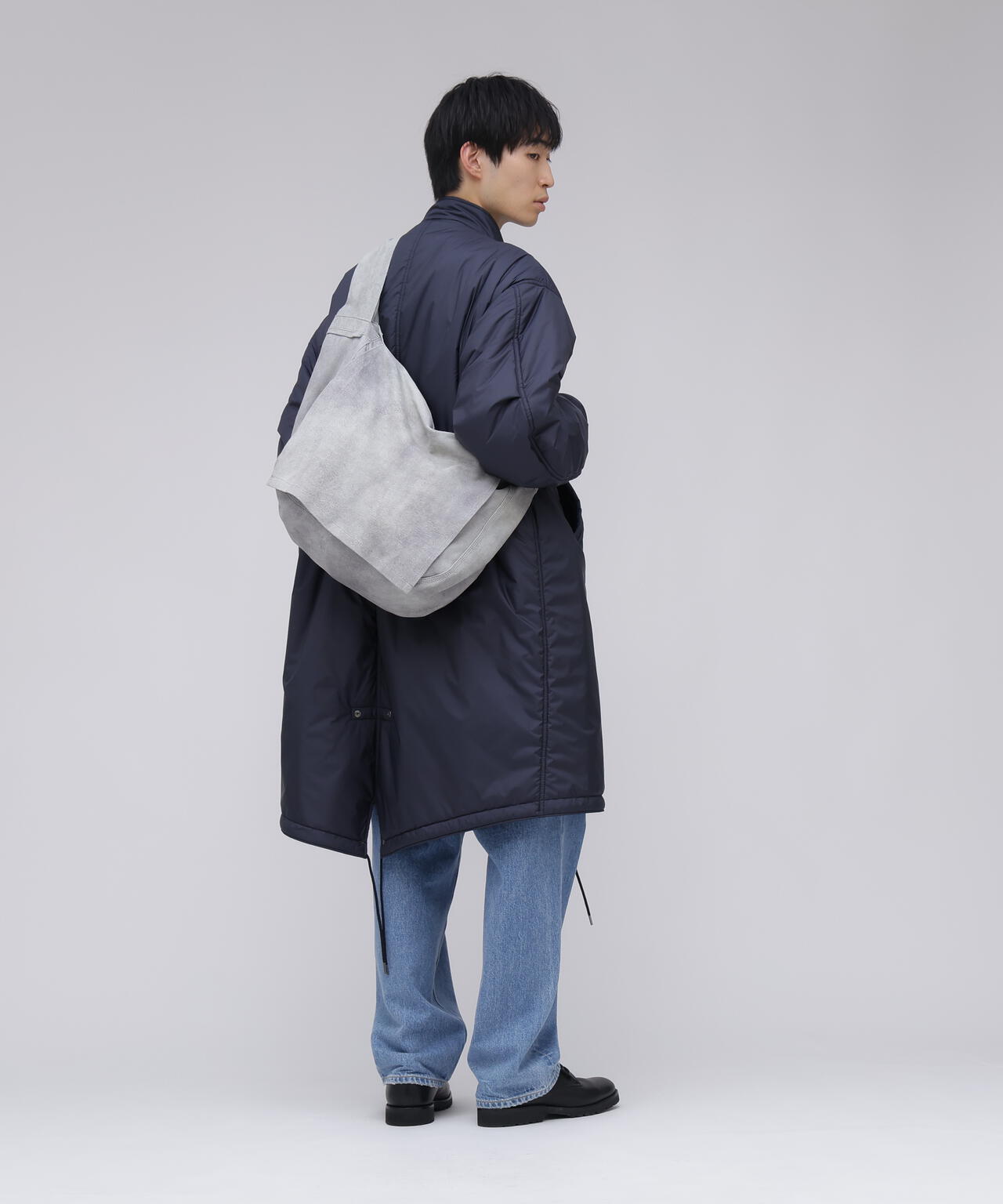 SEVEN BY SEVEN / LEATHER SHOULDER BAG ‐ Goat suede Antique finish