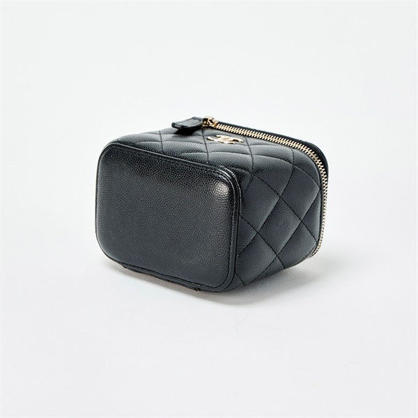 CHANEL マトラッセ ココパール 2021年頃 バニティバッグ ブラック