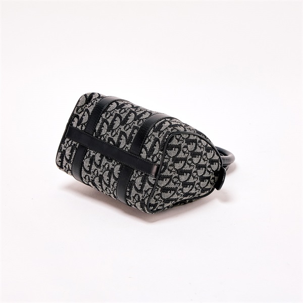 Christian Dior トロッター ミニ ハンドバッグ ブラック シルバー