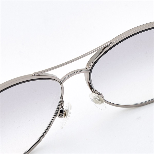 CHANEL ココマーク サングラス 56□15 135 2181-S シルバー メタル