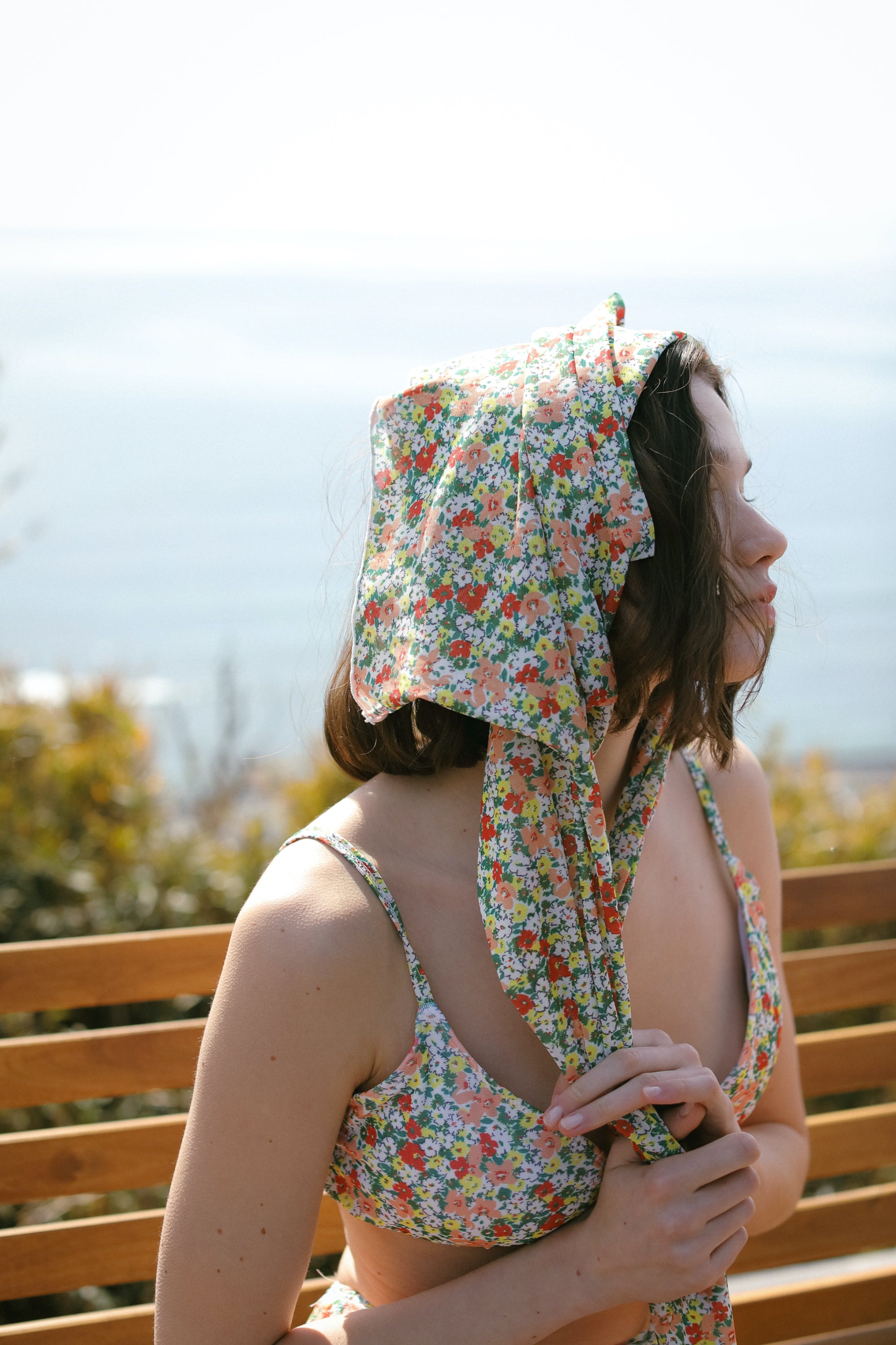 Sheer Top チェック/花柄 ビキニトップ | MIZUASOBI 公式