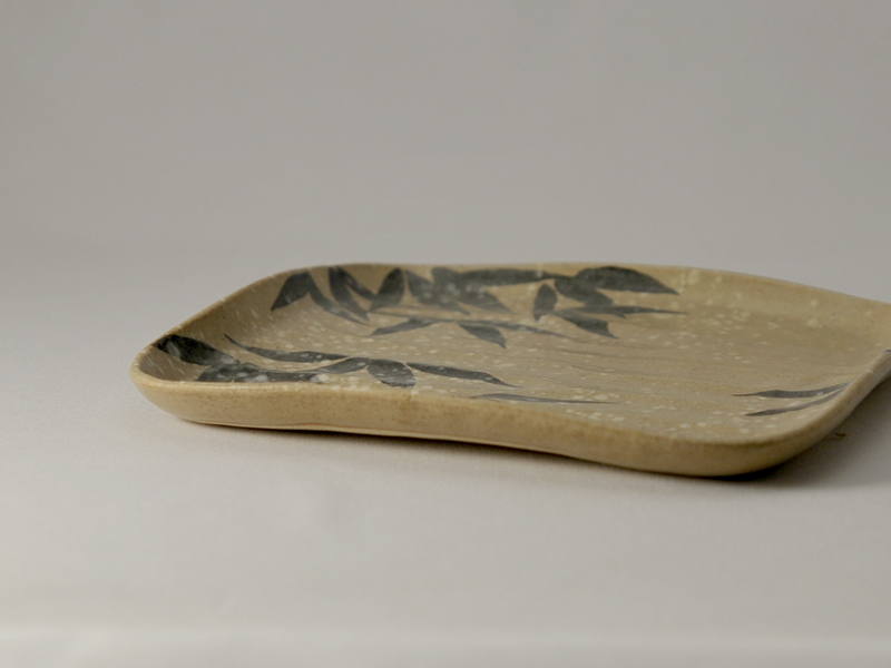 乾山写雪笹紋鉋目皿小 | 水間焼｜京焼・清水焼｜公式通販サイト