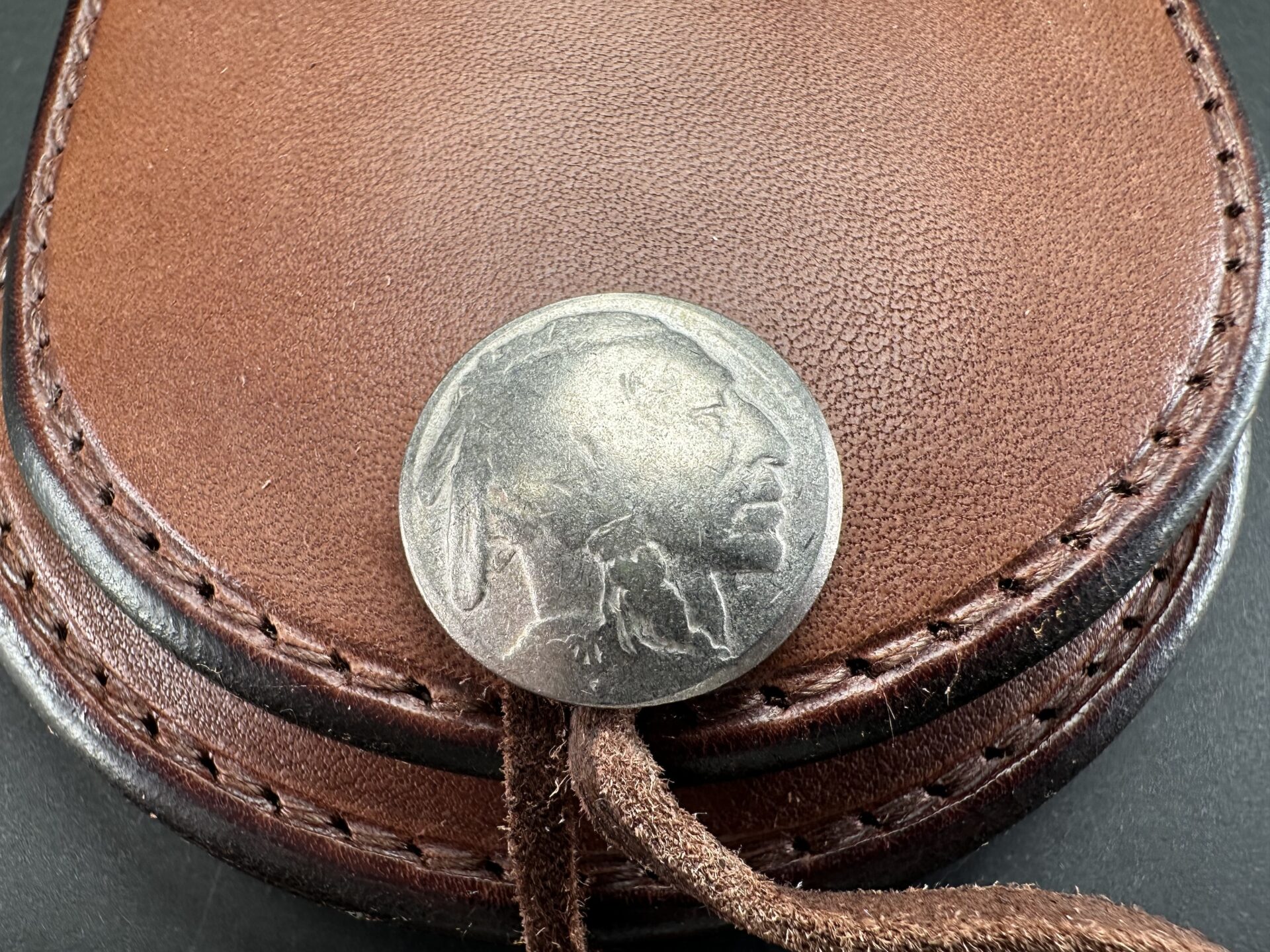 丸型小銭入れ (焦げ茶) 小銭入れ - MONTE-CARLO 原宿｜goro'sゴローズ