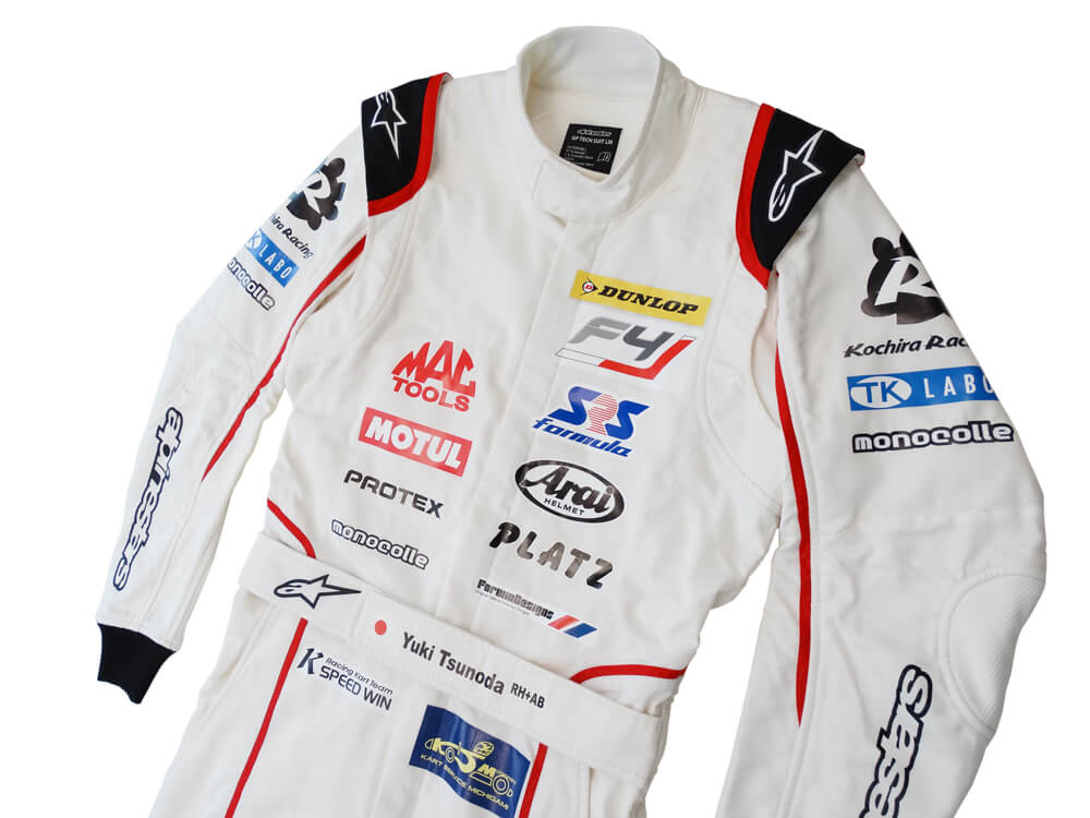 角田裕毅選手 アルパインスターズ GP TECH LM SUIT プリント FIA-F4