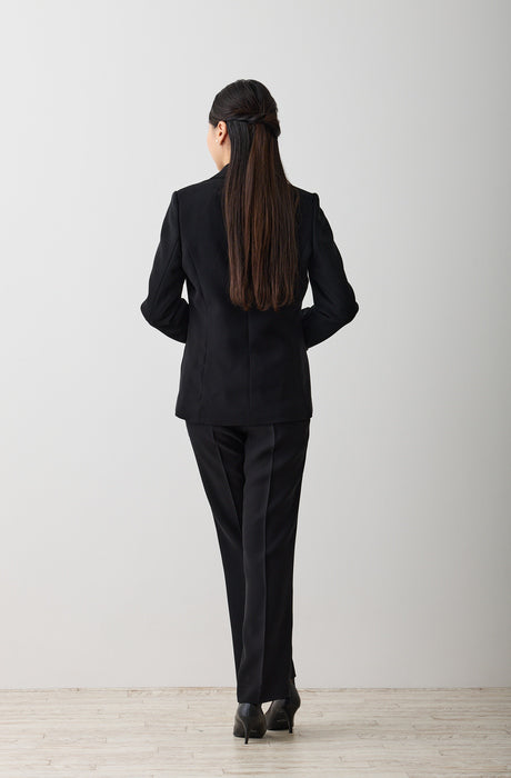 ブラックフォーマル パンツスーツ3点セット オフィス対応 net-020