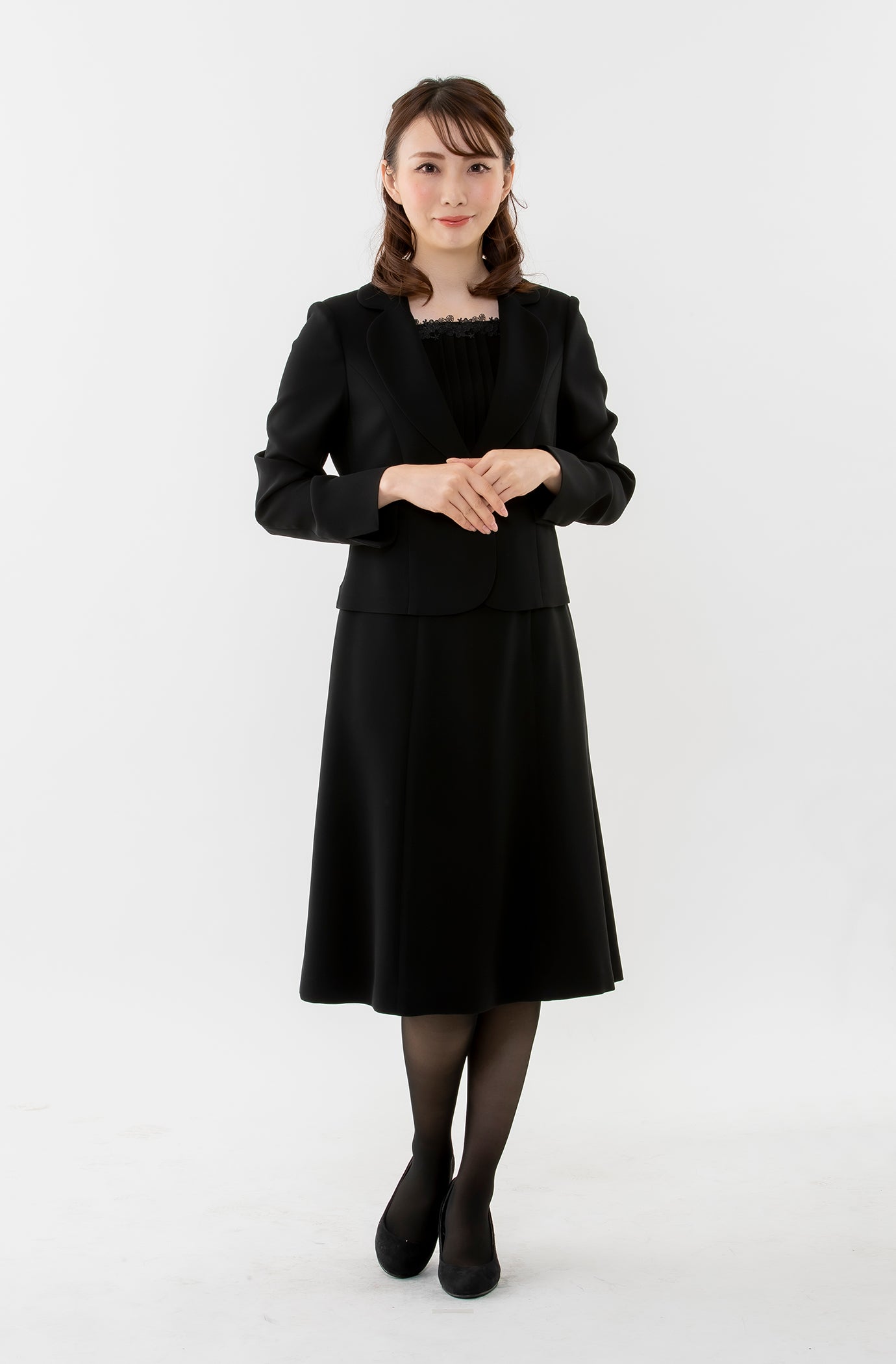 ブラックフォーマル アンサンブル風ワンピース net-015 – MONOIR