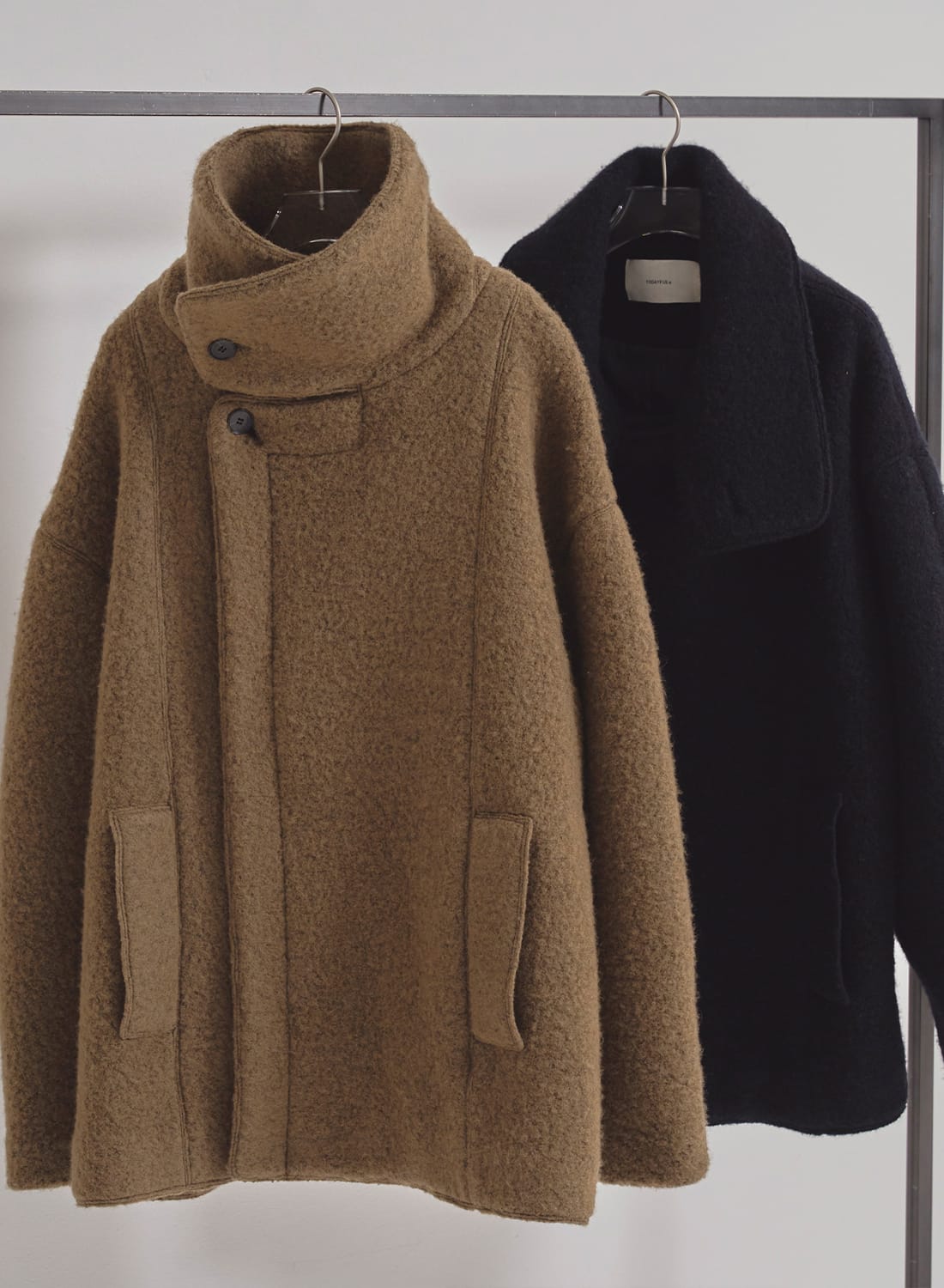 STANDCOLLAR BOUCLE JACKET|スタンドカラー ブークレ ジャケット