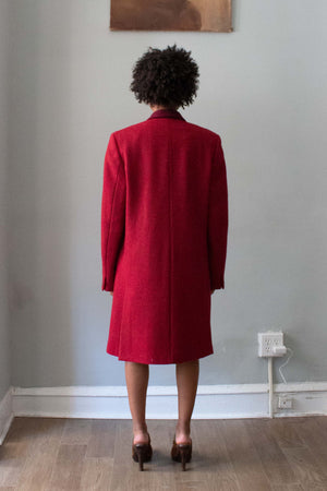 Gianni Versace Red Wool Chevron Coat – Moore Vintage Archive