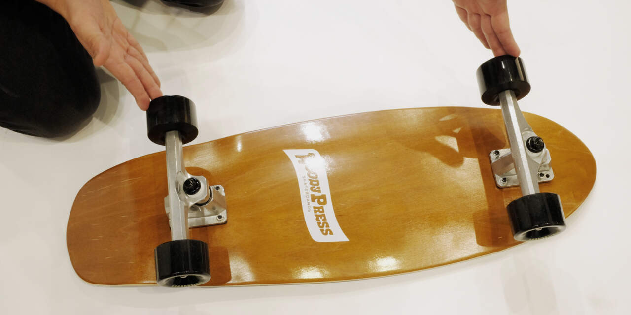 トレーニングの為のスケートボードWOODY PRESS | スノーボードショップ