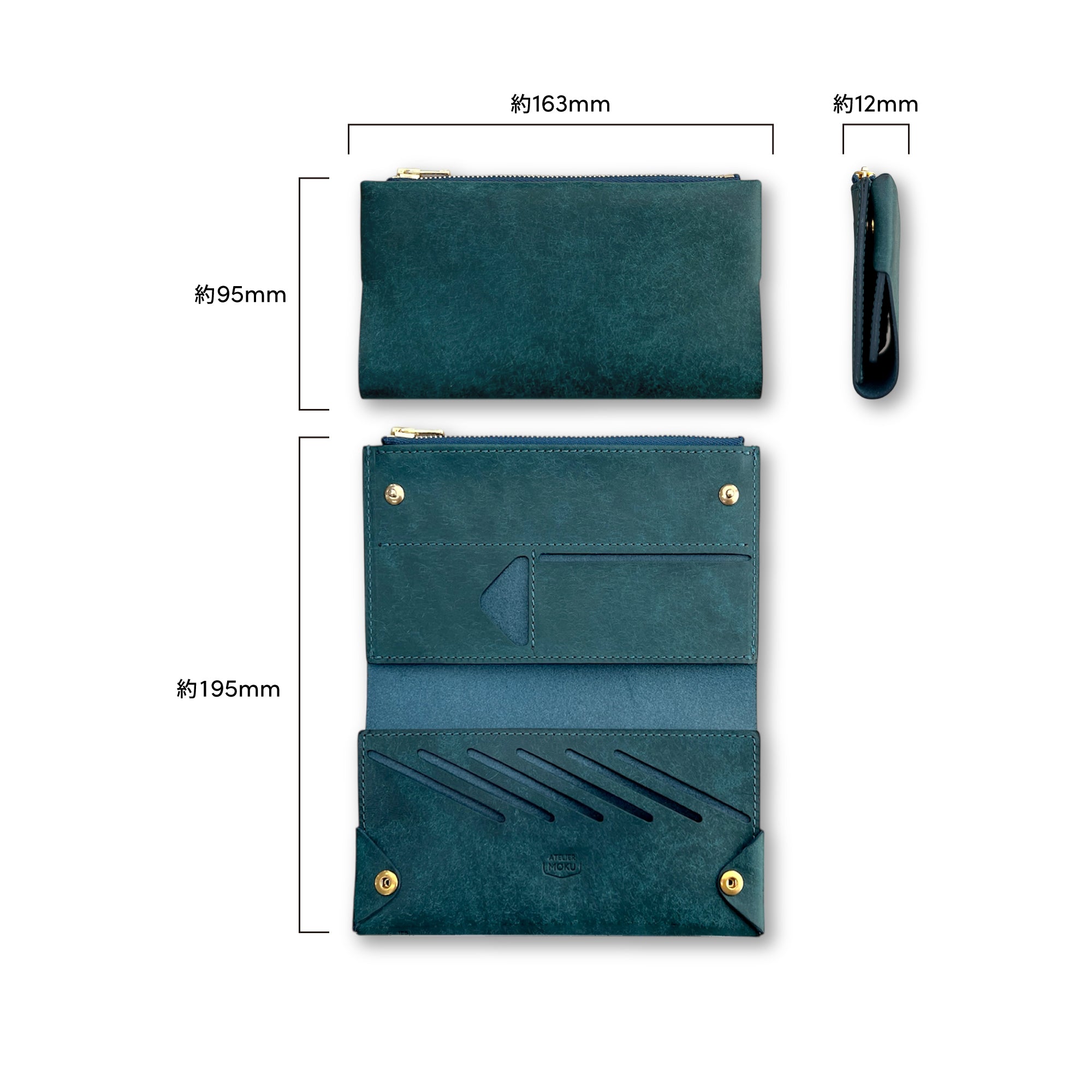 薄い財布 メンズ・レディース/小さく薄い長財布UNO ver.2 Pueblo