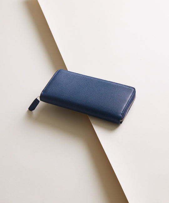Mini Round Zip Long Wallet - Navy – MOLINI（モリニ）オフィシャル