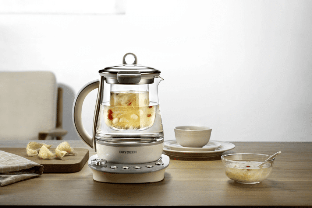 とろ火調理ができるガラス電気ケトル – BUYDEEM（バイディーム）薬膳