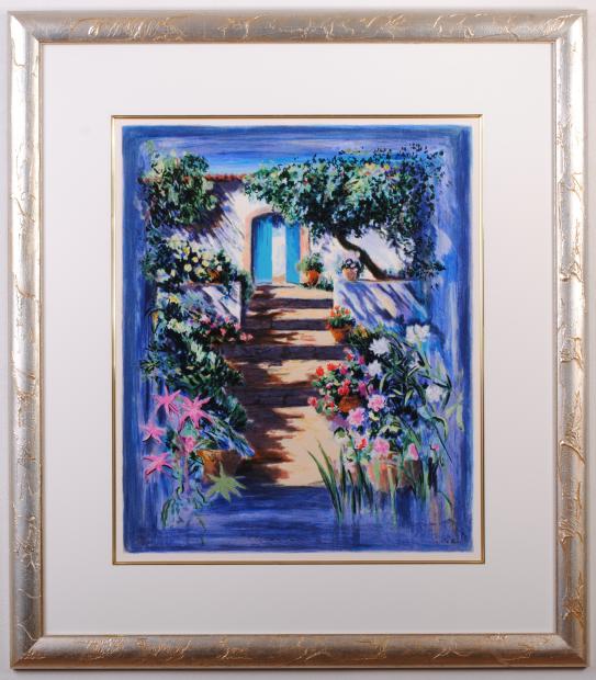 花の絵をシルクスクリーンの版画で制作したチャールズ・ペニーの花の絵