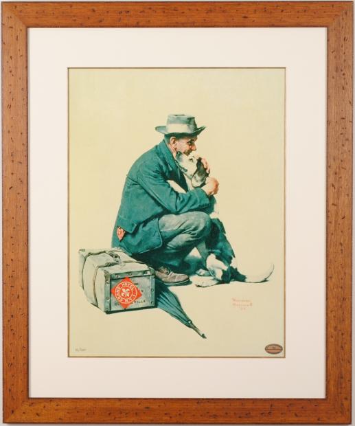 希少】ノーマンロックウェル美術館購入 代表作品ストックブリッジ 額装