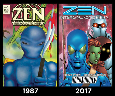 The Changing Face of Alien Superhero Zen Intergalactic Ninja as he