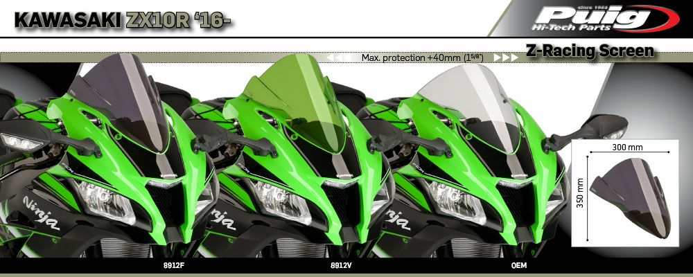 プーチ(Puig) レーシングスクリーン クリア ZX-10R 16- 8912W | バイク