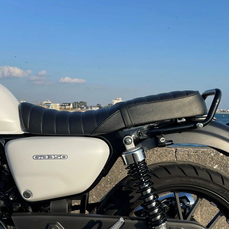 GB350 ゲル入りローシート タックロール 艶消ブラック GTRシリーズ