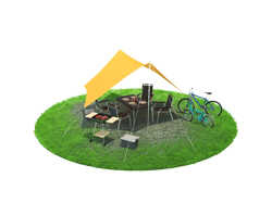 DOD キャンプハウスへのサソイ（キャンプハウスL-オートサイト・BBQ