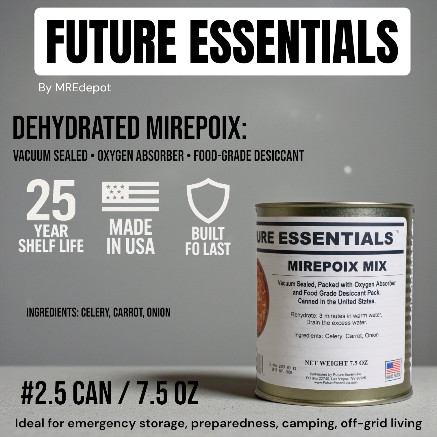 Future Essentials Dehydrated Mirepoix Mix