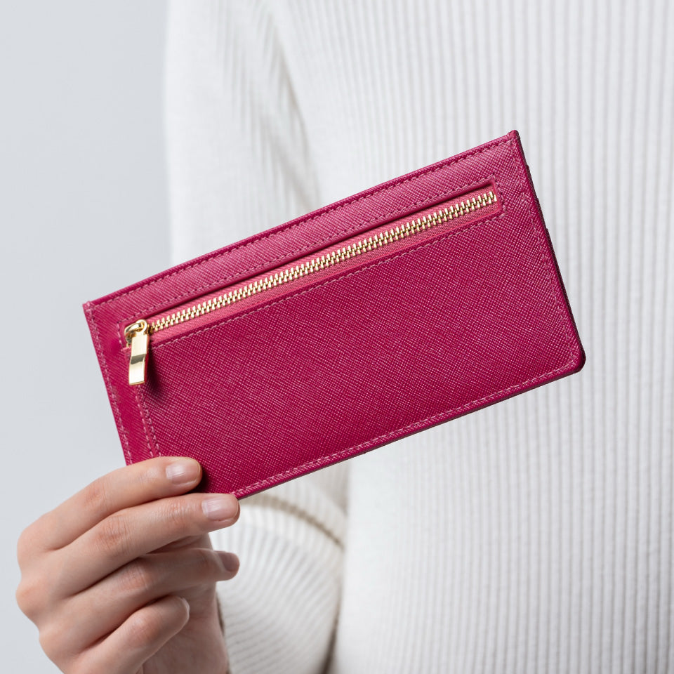 MURA 財布 レディース 長財布 薄型 本革 サフィアーノ スキミング防止