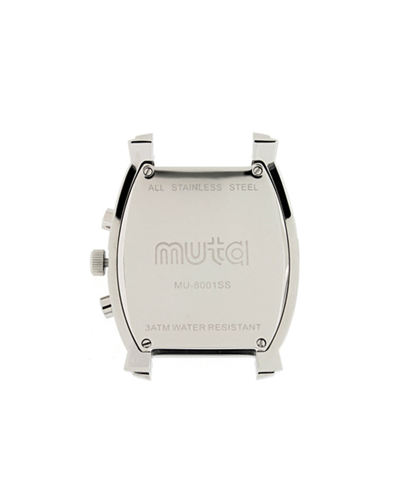MU8001クォーツクロノグラフ本体 (ステンレスシルバー/ブラック/レッド
