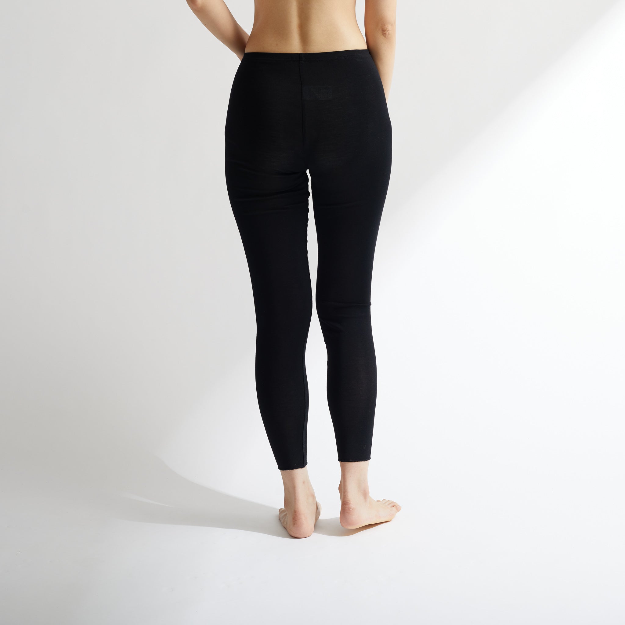 シルク100%レギンス, ブラック／スパッツ