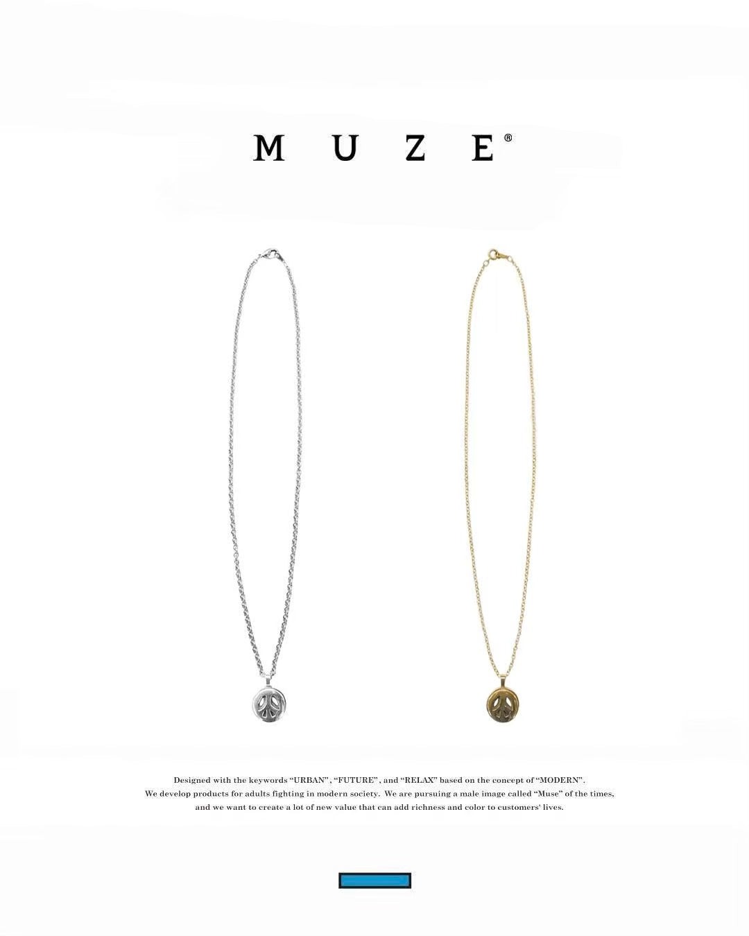 MUZE - MUZE PEACE NECKLACE(SILVER) ミューズ ピース ネックレス