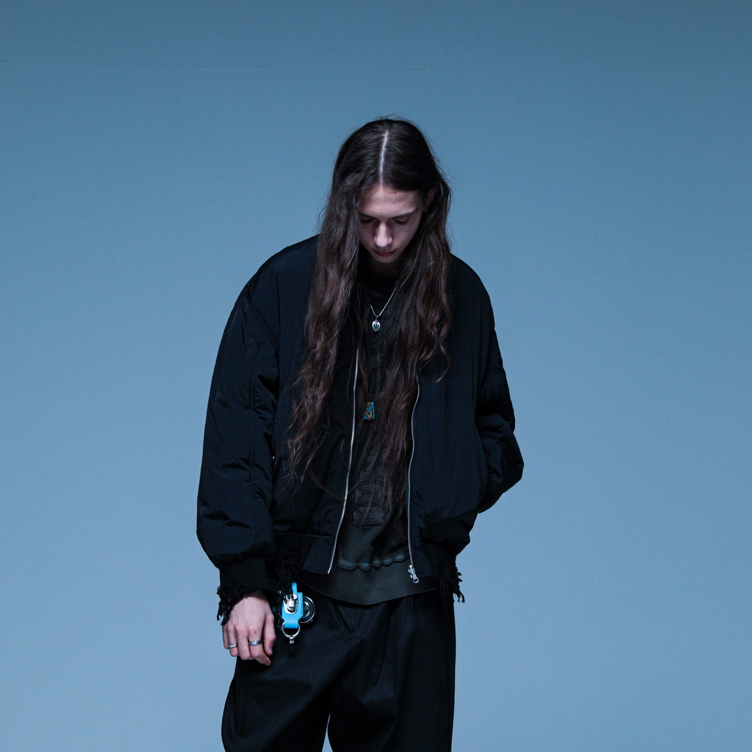 MUZE TURQUOISE LABEL × PETER RIVE - REVERSIBLE MA-1(BLACK