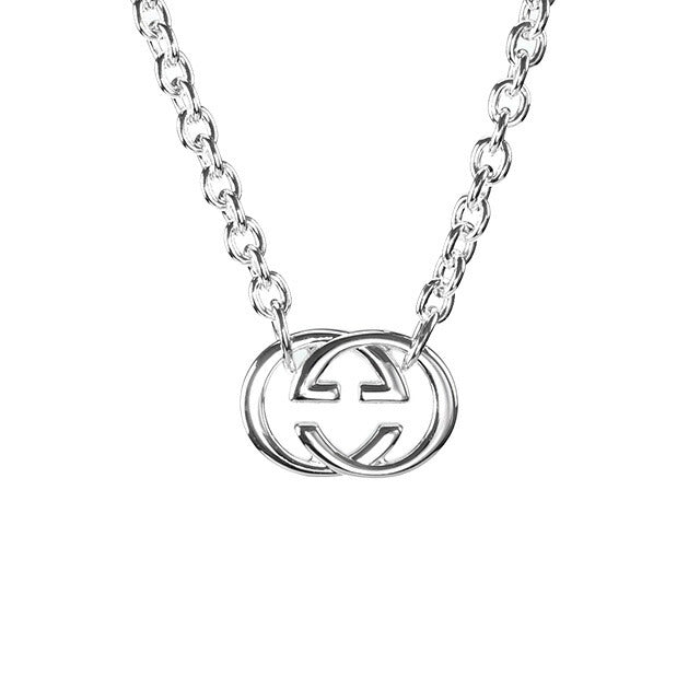 グッチ ネックレス GUCCI ダブルG ペンダント シルバー925 メンズ