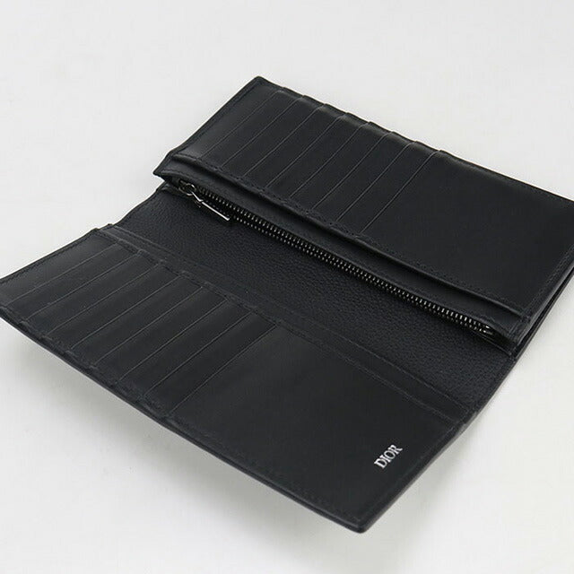 中古 ディオール 長財布二折 メンズ ブランド Dior グラビティ レザー