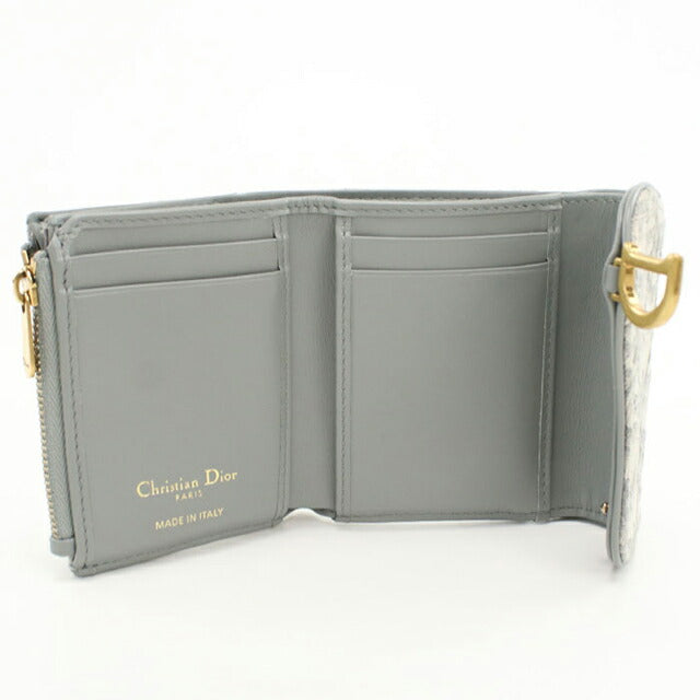中古 ディオール 三つ折り財布 レディース ブランド Dior サドル