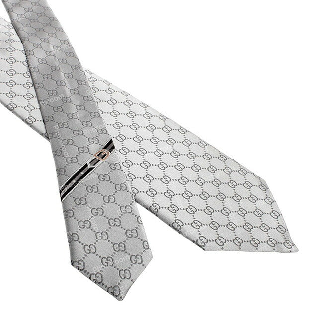 グッチ GUCCI ネクタイ 456520-4B002-1962 メンズ ライトグレー
