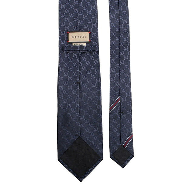 グッチ GUCCI ネクタイ 456520-4B002-4168 メンズ ネイビー ネクタイ