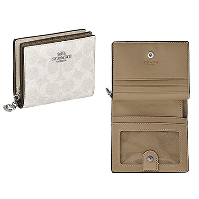 コーチ 二つ折り財布 レディース ブランド COACH CW789 SVXU5 ホワイト