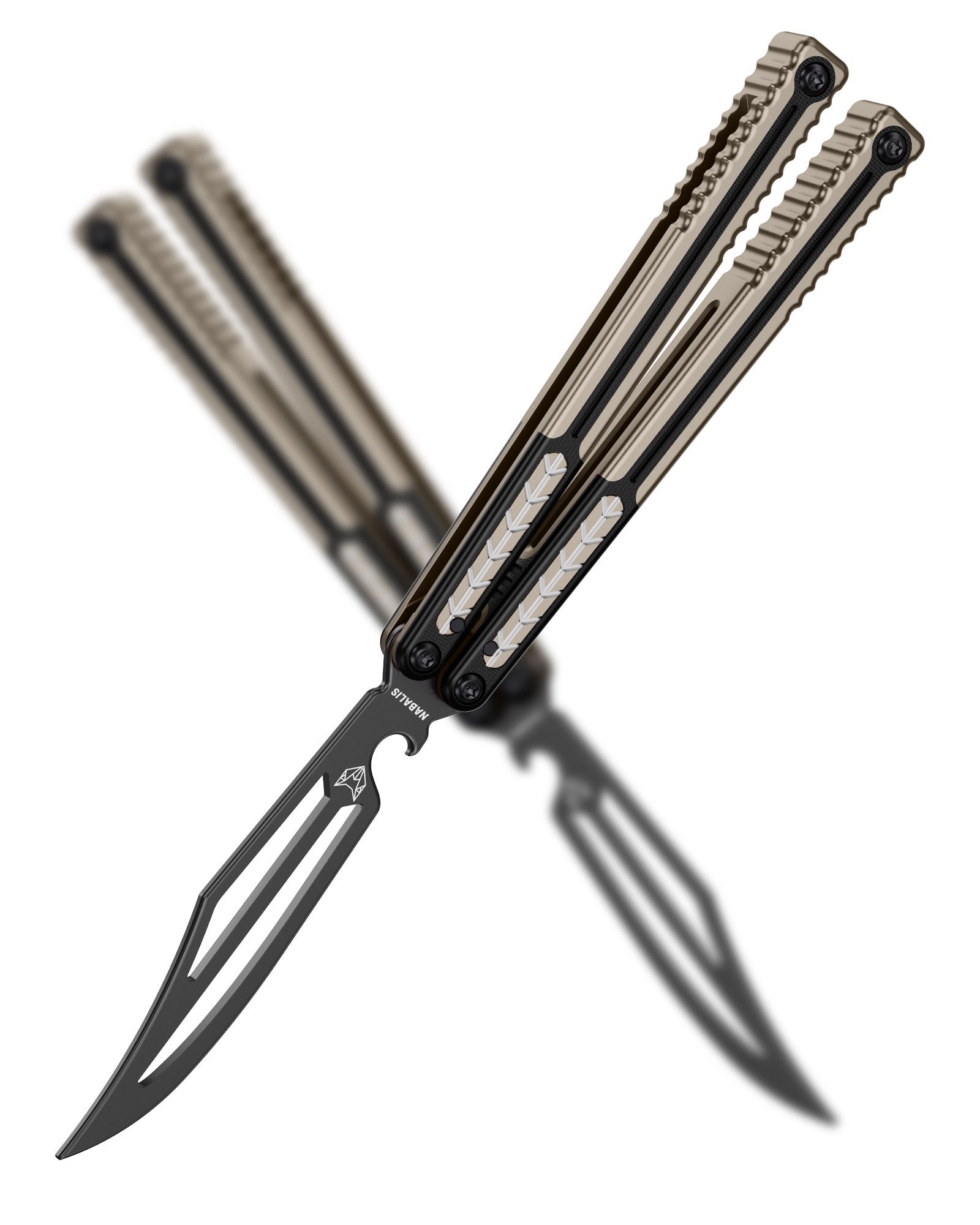 Nabalis Vulp Pro Balisong バタフライ ナイフ トレーナー G10 &amp