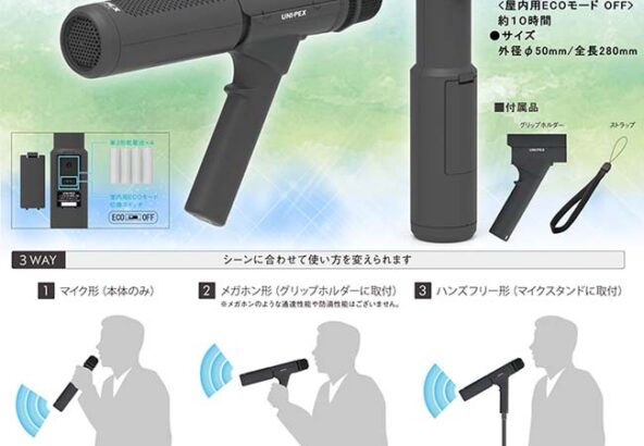 ユニペックス マイク形拡声器 MDS-100 | 株式会社 渡辺商会