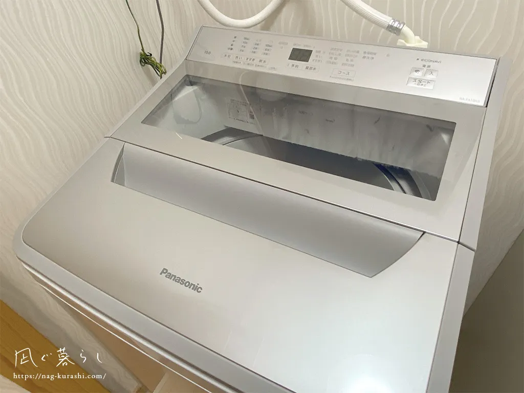 ドラム式洗濯機からパナソニック縦型洗濯機 NA-FA10H3に買い替え