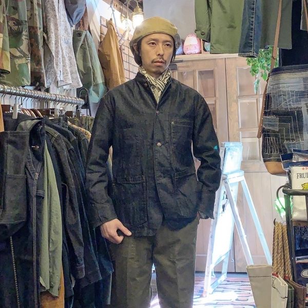 BLUE BLUE - ブルーブルー / BLUE BLUE / デニムスタンドカラー