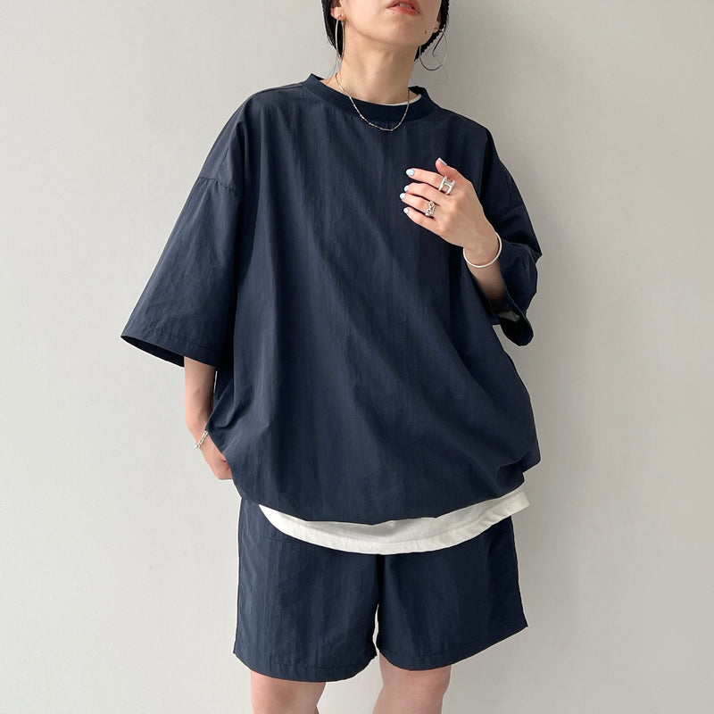premium nylon setup / navy（プレミアムナイロンセットアップ