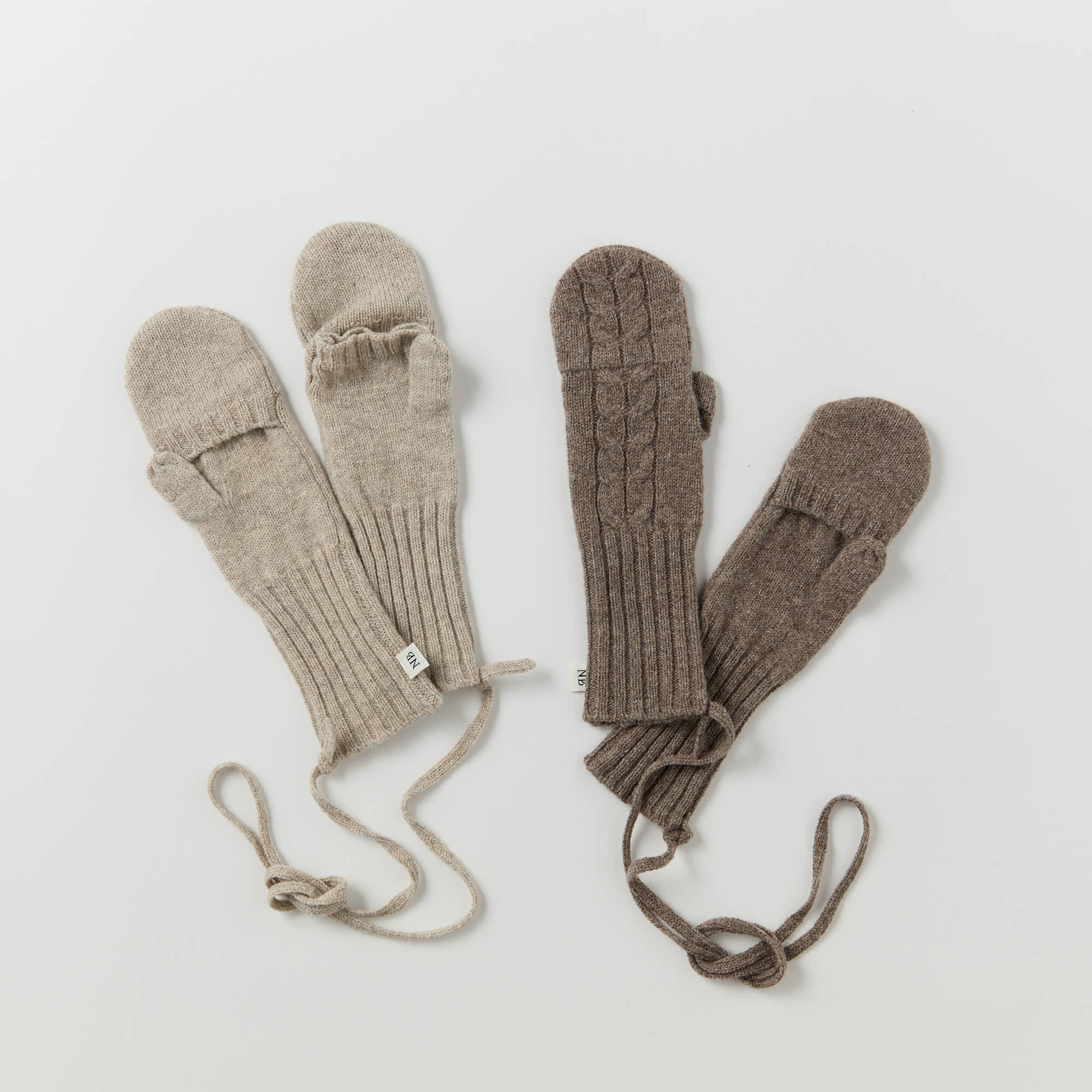 wool cable knit mittens(ウール ケーブルニットミトン)