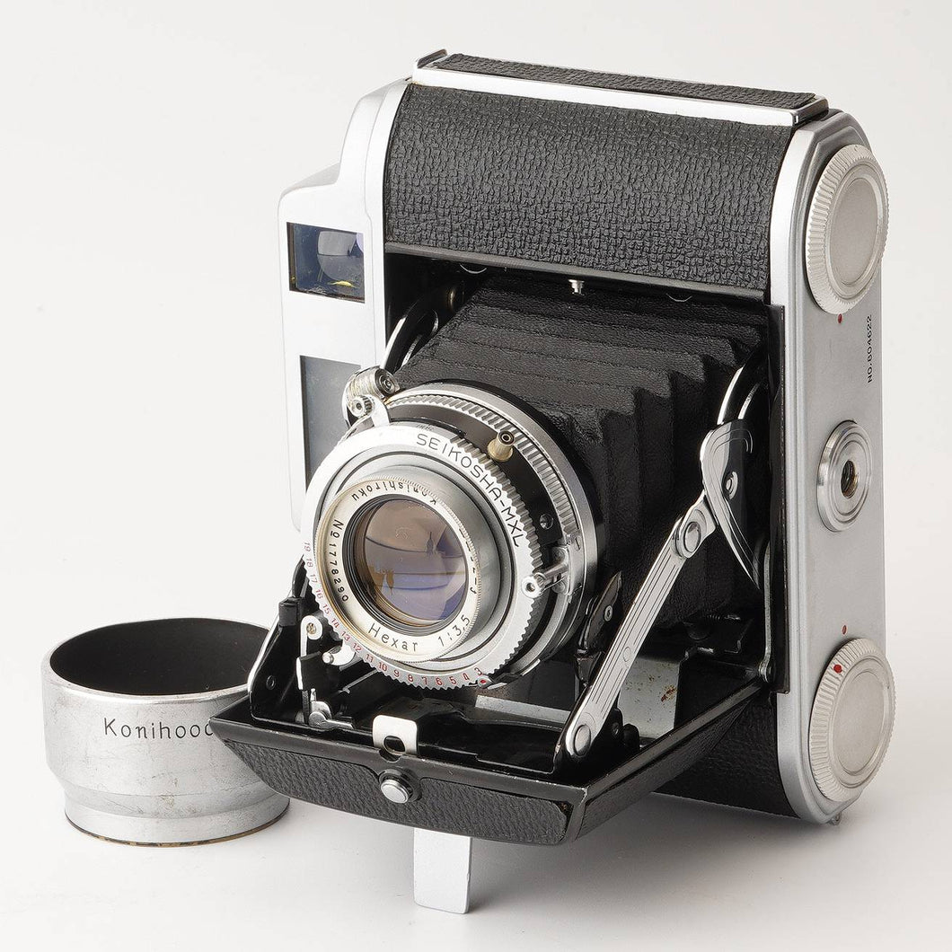 小西六 Konishiroku Pearl IV / Hexar 75mm F3.5 中判フィルムカメラ