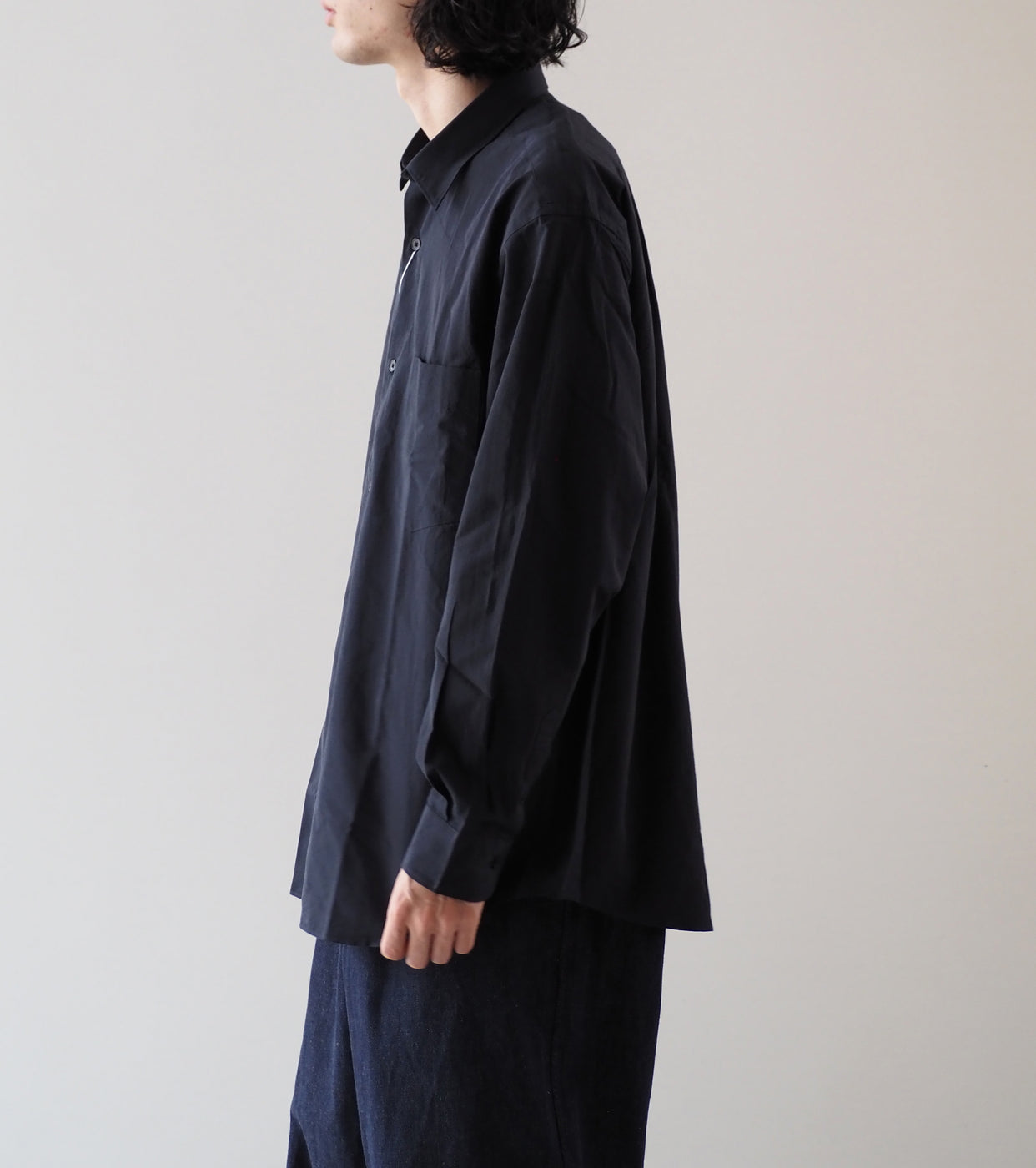 COMOLI コモリシャツ, Navy – Navyblue