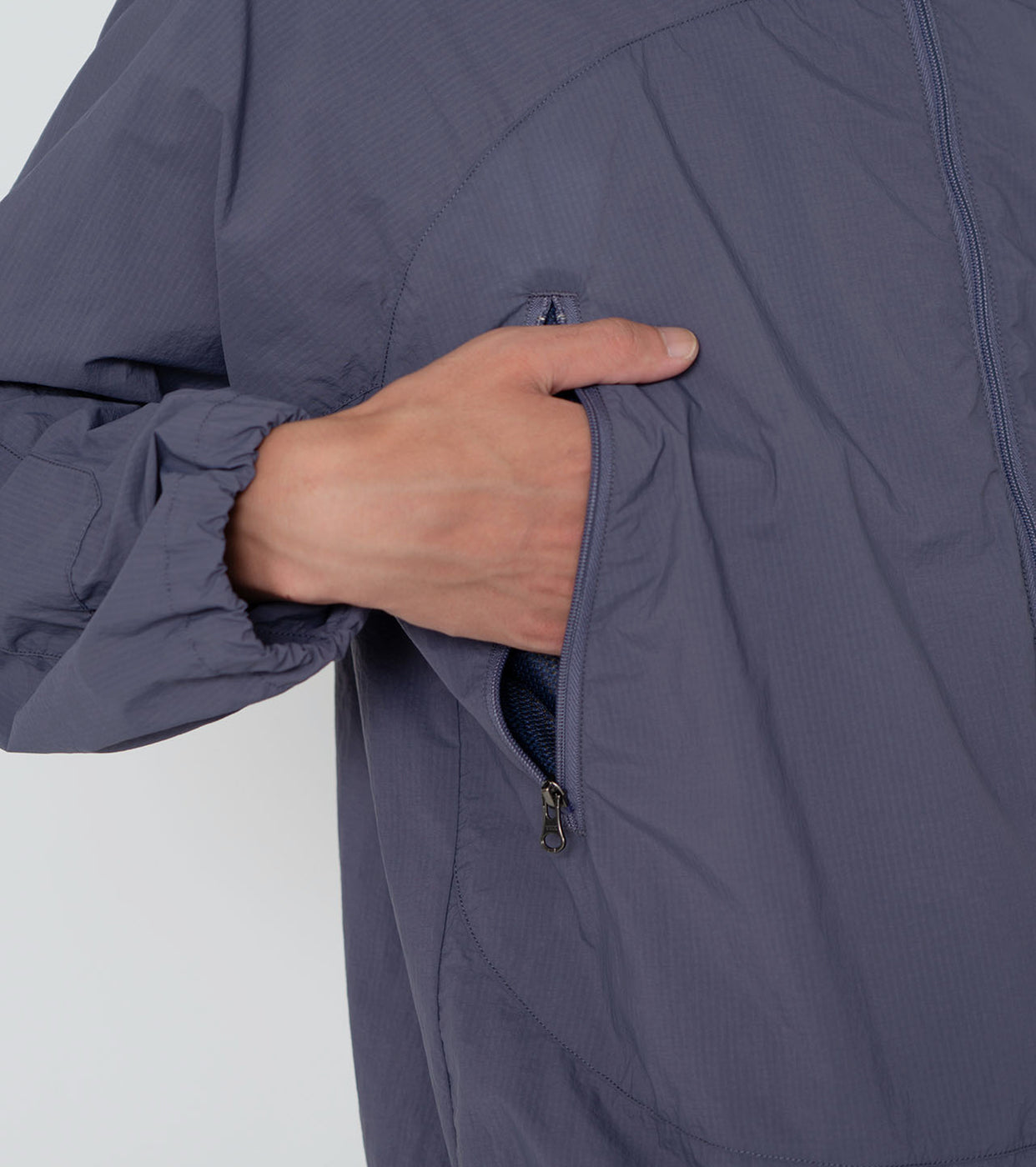 Nylon Ripstop Field Jacket, Dusty Purple – Navyblue