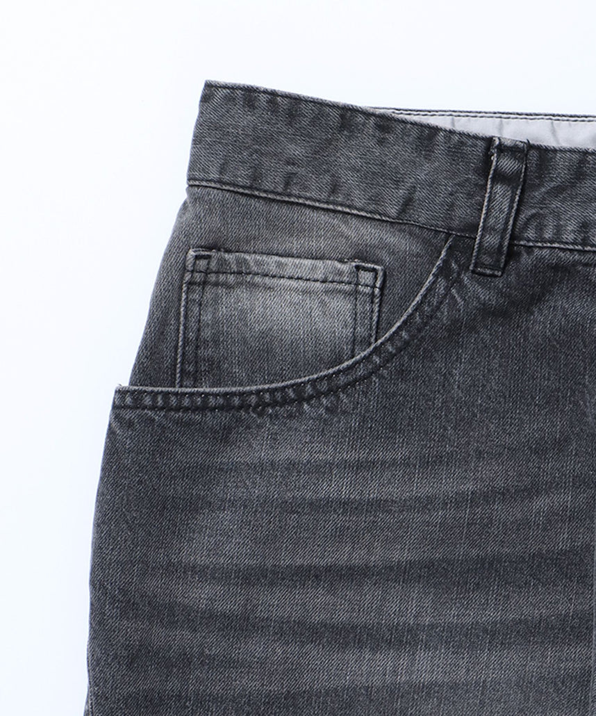 SEQUENZ（シークエンズ）】sqnz washed curve denim pants / カーブ