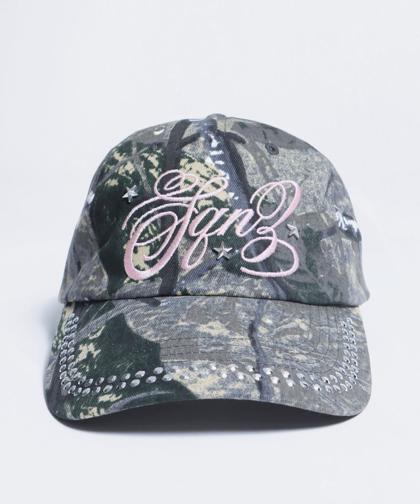 sqnz（エスキュンズ）】sqnz studs cap / キャップ 帽子 スタッズ 刺繍