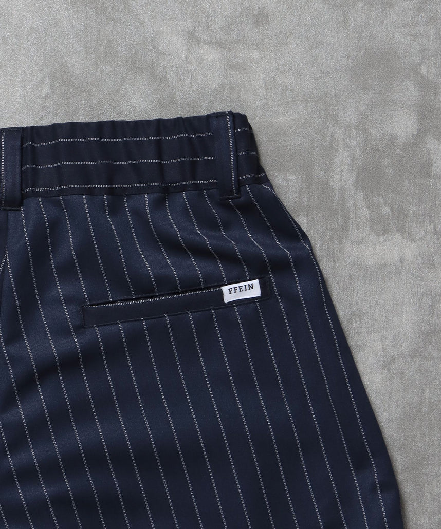 FFEIN(フェイン)】ストライプワイドタックパンツ / スラックス パンツ