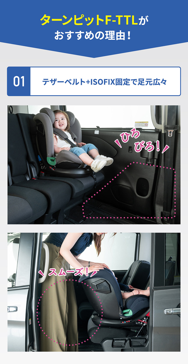 TurnPit F-TTL ターンピットF-TTL チャイルドシート ネビオ・オンライン